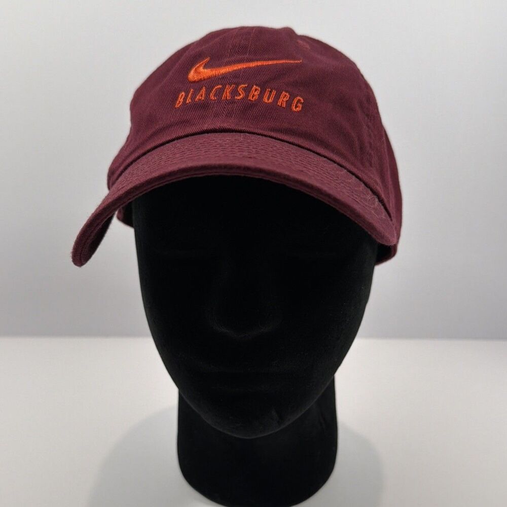 Nike Heritage86 Virginia Tech Hokies Blacksburg Adjustable Hat Cap Maroon VT
